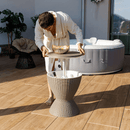 Kerti hűtőasztal, szürke, FABIR