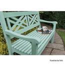 Fából készült kerti pad, neo mint, 124 cm, FABLA