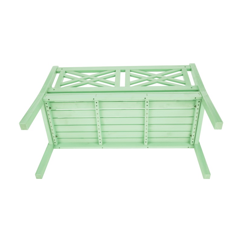 Fából készült kerti pad, neo mint, 124 cm, FABLA