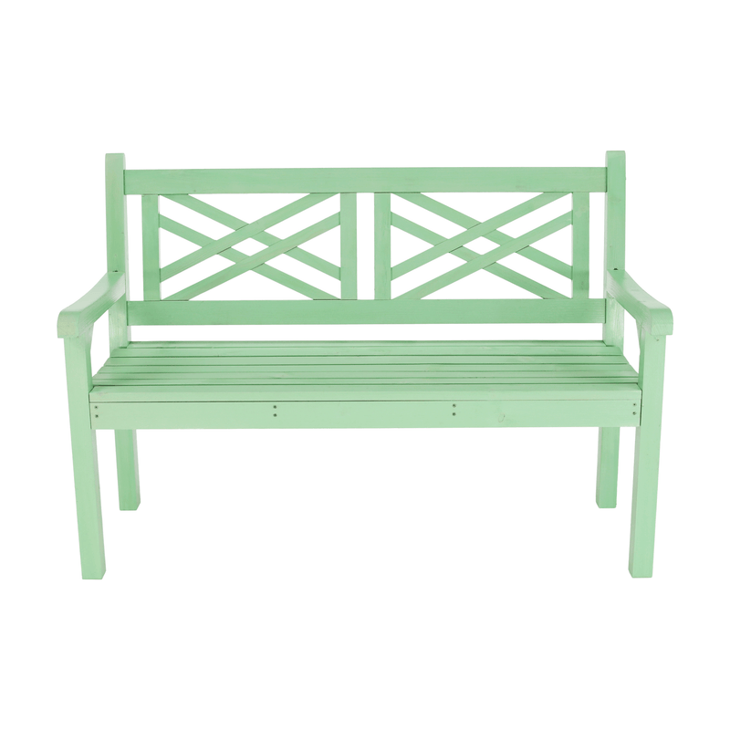 Fából készült kerti pad, neo mint, 124 cm, FABLA