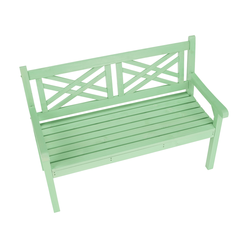 Fából készült kerti pad, neo mint, 124 cm, FABLA