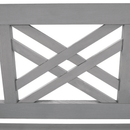 Fából készült kerti pad, szürke, 150 cm, FABLA