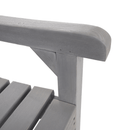 Fából készült kerti pad, szürke, 150 cm, FABLA