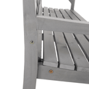 Fából készült kerti pad, szürke, 150 cm, FABLA