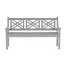 Fából készült kerti pad, szürke, 150 cm, FABLA