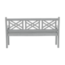 Fából készült kerti pad, szürke, 150 cm, FABLA