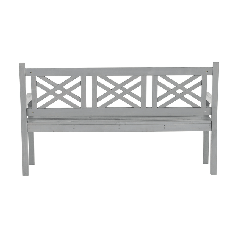 Fából készült kerti pad, szürke, 150 cm, FABLA