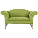 Kanapé, zöld/tölgy, FABRICIO