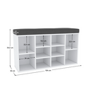 Cipőpolc paddal, fehér, FADDY TYP M 1779