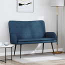 vidaXL Kétüléses Kanapé Kék 115 x 61 x 87 cm Szövet