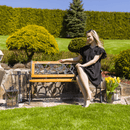 Kerti pad, fekete/természetes, FAIZA