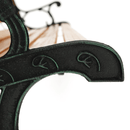 Kerti pad, fekete/természetes, FAIZA