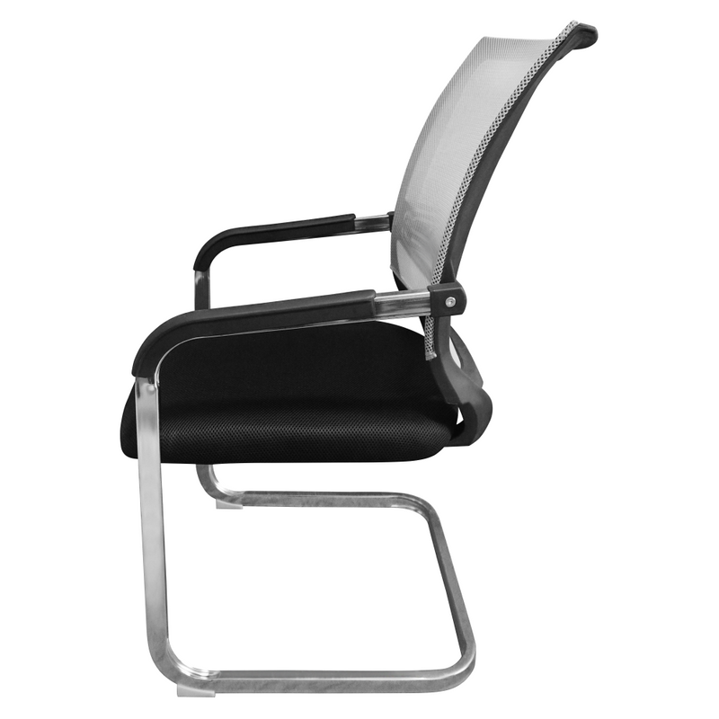 Tárgyalószék, fekete/szürke, FAJE