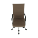 Irodai szék, textilbőr/fém, taupe/króm, FARAN