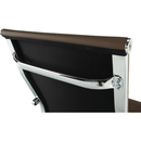 Irodai szék, textilbőr/fém, taupe/króm, FARAN