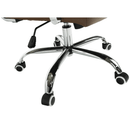 Irodai szék, textilbőr/fém, taupe/króm, FARAN