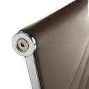 Irodai szék, textilbőr/fém, taupe/króm, FARAN