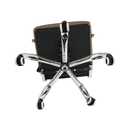 Irodai szék, textilbőr/fém, taupe/króm, FARAN