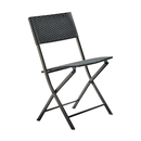 Kerti rattan szett 1+2, fekete, FARUK