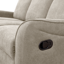 Ülőgarnitúra 3+2+1, szürkésbarna Taupe szövet, FASAN