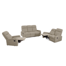 Ülőgarnitúra 3+2+1, szürkésbarna Taupe szövet, FASAN