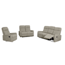 Ülőgarnitúra 3+2+1, szürkésbarna Taupe szövet, FASAN