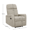 Ülőgarnitúra 3+2+1, szürkésbarna Taupe szövet, FASAN