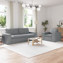 vidaXL Kanapé Szett 2 pcs Világosszürke 222 x 80 x 82 cm szövet