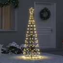 vidaXL LED Karácsonyi Fenyő 390 LED-del Meleg fehér 250 cm Vas