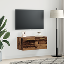 vidaXL Fali Szekrény Régi fa 80 x 36.5 x 35 cm Faanyag