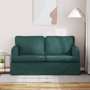 vidaXL Kanapé Sötétzöld 144 x 80 x 85 cm szövet