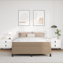 vidaXL Ágykeret matracmal Cappuccino 140 x 190 cm szövet