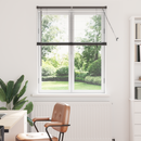 vidaXL Zsalugáter Redőnyök Fekete 130 x 105 cm Alumínium