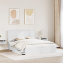 vidaXL Tárolós Ágy fejtámlával fiókkal Fehér 160 x 200 cm Faanyag