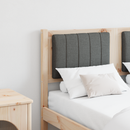 vidaXL Kárpitozott fejtámla fejtámlával Barna 120 cm Tömör fenyőfa