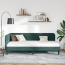 vidaXL Sarokágy keret Sötétzöld 100 x 200 cm Bársony