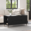 vidaXL Dohányzóasztal Fekete tölgy 102 x 44,5 x 50 cm Szerelt Fa