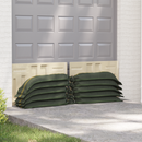 vidaXL Homokzsákok 10 pcs Sötétzöld 100 x 25 cm HDPE
