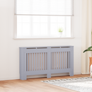 vidaXL Radiátor fedezék 2 pcs Szürke 152 x 19 x 81,5cm Faanyag