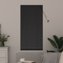 vidaXL Zsalugáter Redőnyök Fekete 60 x 2,5 x 130 cm Alumínium
