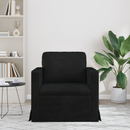 vidaXL Kanapé Fekete 78 x 78 x 80 cm Bársony