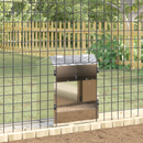 vidaXL Nyúl Etető Ezüst 64.5 x 25.5 x 45.5 cm Horganyzott acél