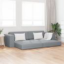 vidaXL Kanapéágy Világosszürke 245 x 78 x 77 cm szövet