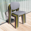 Rakásolható szék, fehér, FEDRA NEW