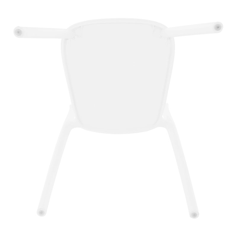 Rakásolható szék, fehér, FEDRA NEW