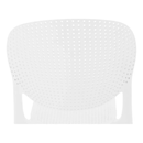 Rakásolható szék, fehér, FEDRA NEW