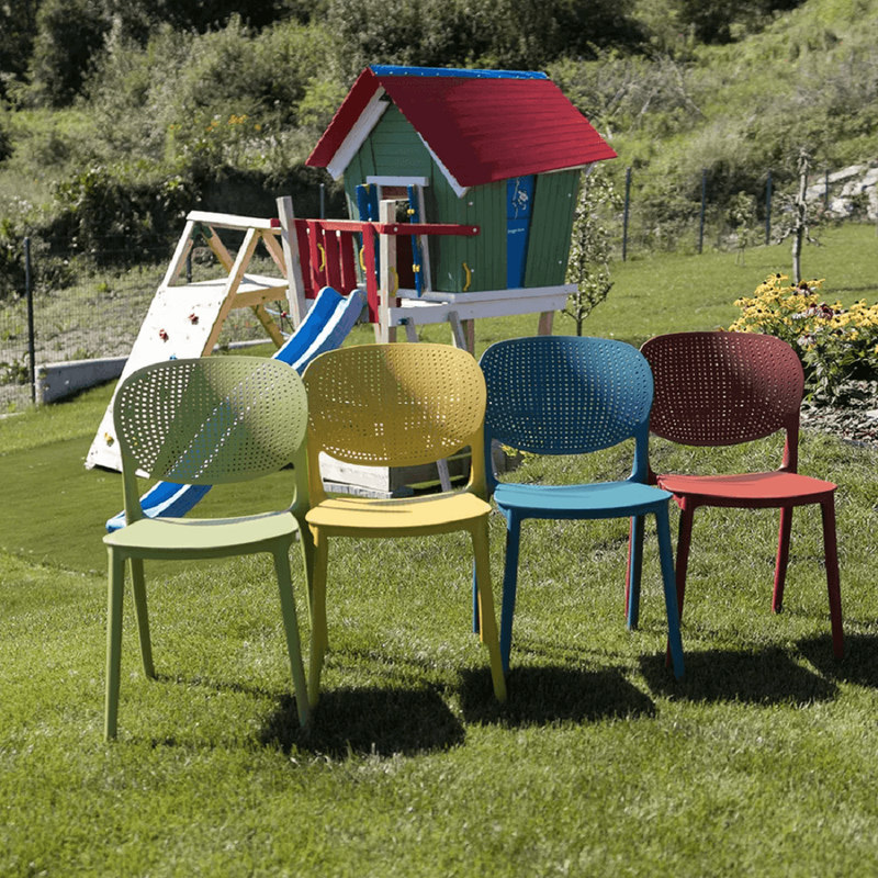 Rakásolható szék, fehér, FEDRA NEW