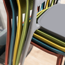 Rakásolható szék, sárga, FEDRA NEW