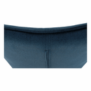 Dizájnos fotel, kék Velvet anyag, FEDRIS