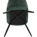 Dizájnos fotel, zöld Velvet anyag, FEDRIS